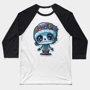 Skeleton Xmas Baseball T-Shirt